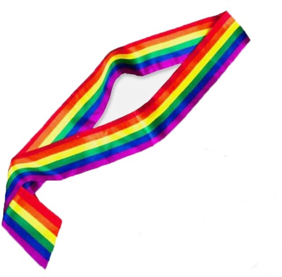 Regenboog sjerp - Pride - Rainbow sash - LGBTQ+ accessoire - Regenboog band - Festival accessoire - Parade sjerp - Rainbow scarf - Feest accessoire - One size - Jonyx