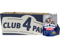 Club 4 Paws premium met kalkoen in jus - puppy all breeds - 24 stuks à100 gram