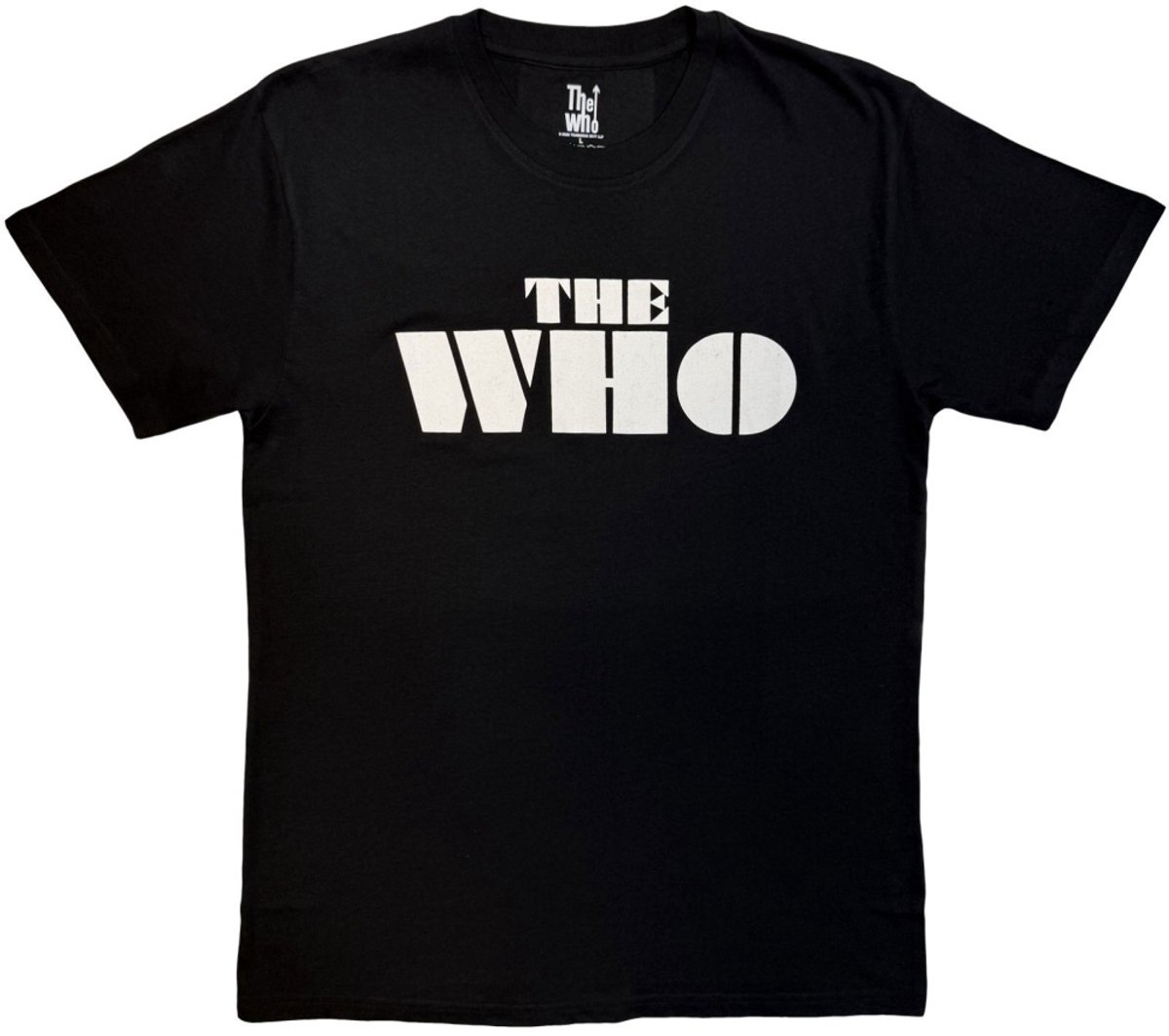 The Who - Block Logo Mono Heren Tshirt - 2XL - Zwart/Wit