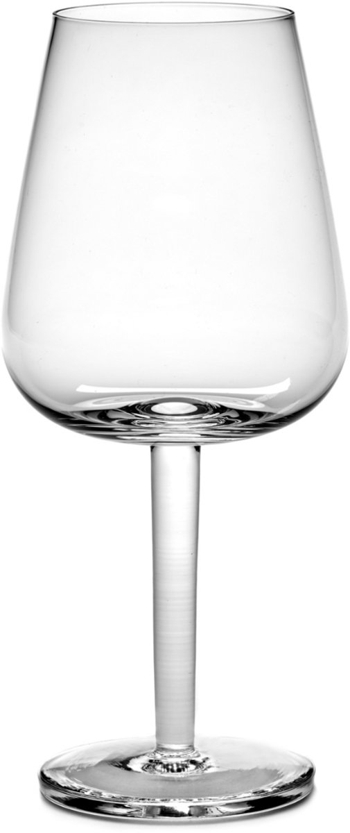 Piet Boo B0819205 WITTE WIJNGLAS GEBOGEN BASIS