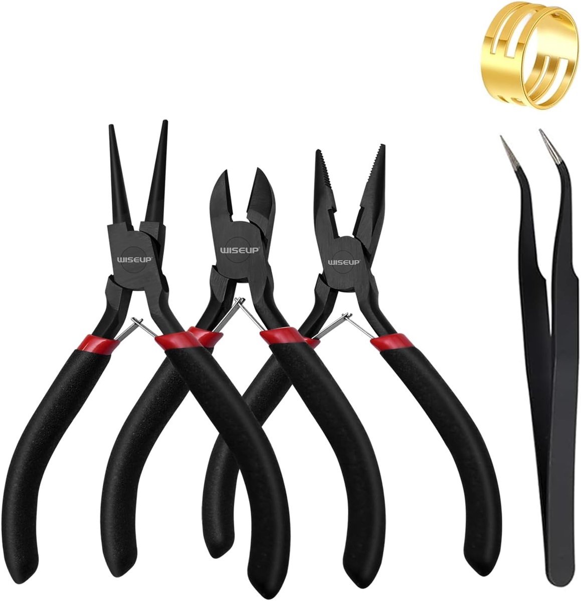 SnelShoppen - Set van 3 Sieradentangen - Punttang, Kettingtang, Draadsnijder voor Doe-Het-Zelf Sieraden, Knutselen, Reparatie en Draadwikkeling