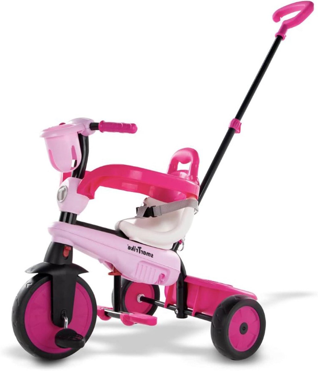 Driewieler - Peuterfiets - Buiten spelen - Groeit mee met kind - 102 cm hoog - Roze