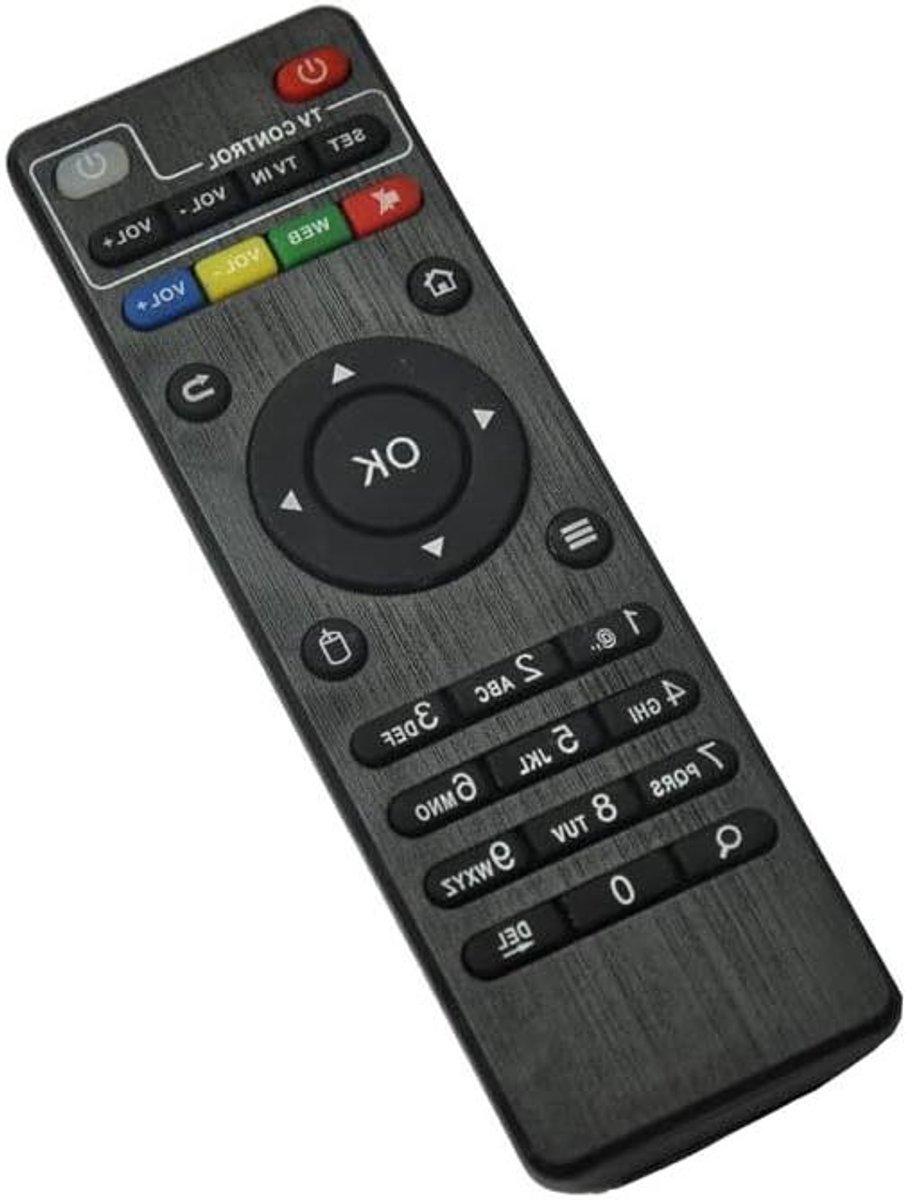 Afstandsbediening - Media Speler - Streamen - Ergonomisch Ontwerp - 14 cm - Zwart