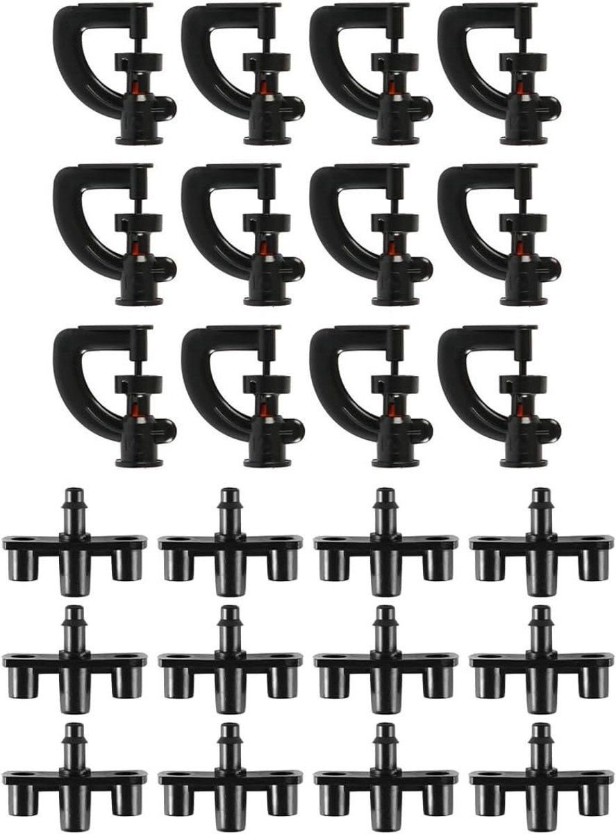 G-type sproeiers - Microsproeier connector - Planten water geven - 360 graden draaibaar - 12 stuks - Groen