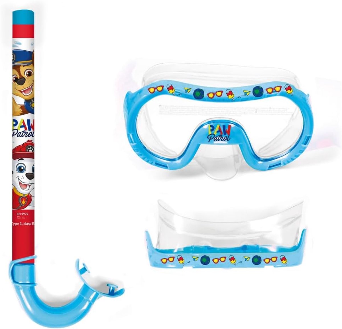 SnelShoppen - Snorkelset voor Kinderen 3 jaar, Verstelbaar Duikmasker met Snorkel, Anti-condens Glas, Multidesign voor Zwembad en Strand, Ideaal voor