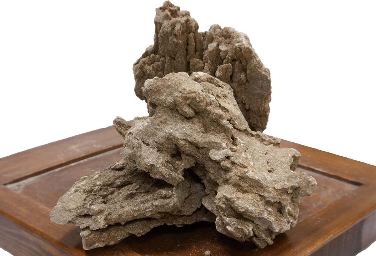 Decoratieve Steen - Natuurlijke Rots - Aquarium Inrichting - Uniek Stuk - 2-35 kg - Grijs