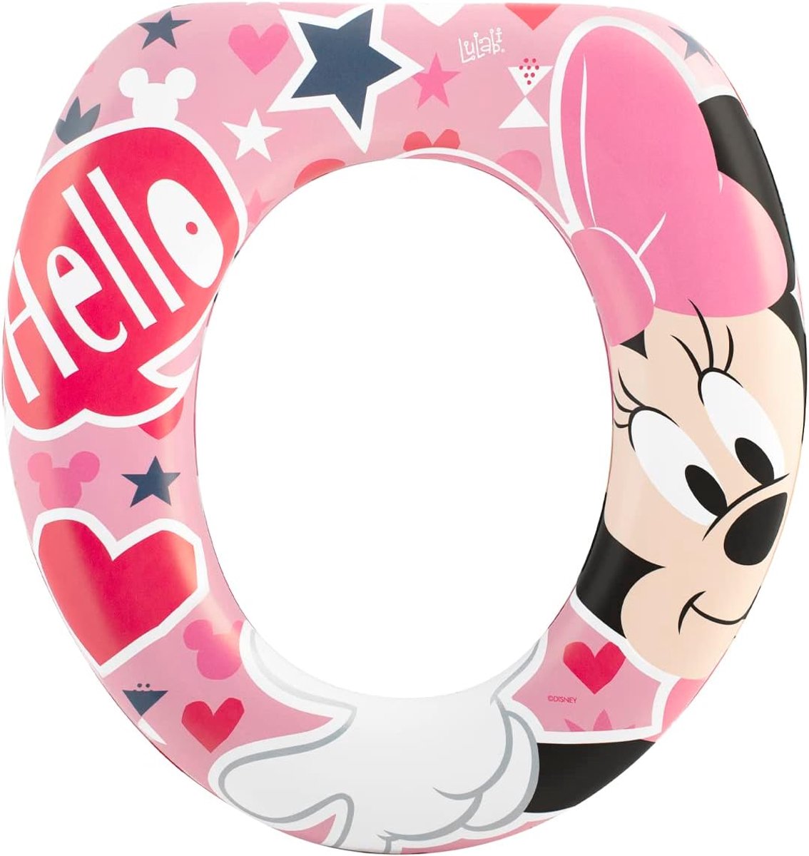 SnelShoppen - Toiletverkleiner voor Kinderen Soft - Minnie Icon - Gemakkelijk Schoon te Maken - Past op de Meeste Toiletzittingen - Ideaal voor Potty