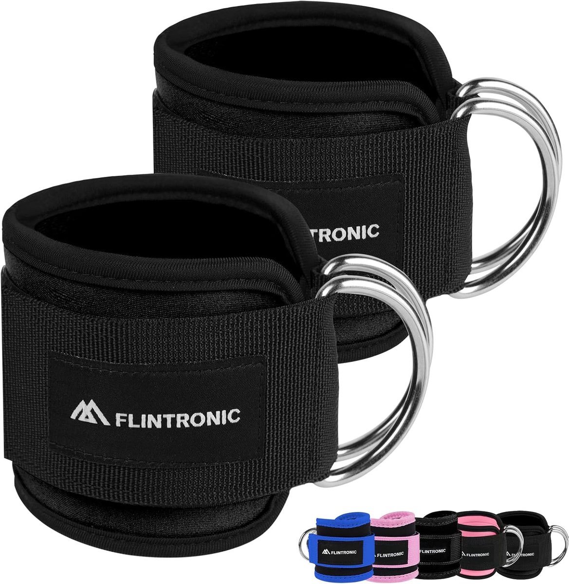 SnelShoppen - Flintronic Foot Loops, Verstelbare D-Ringen, Fitness Training, Voetboeien, Enkelbanden voor Mannen en Vrouwen, Leg Stretcher voor Glutes
