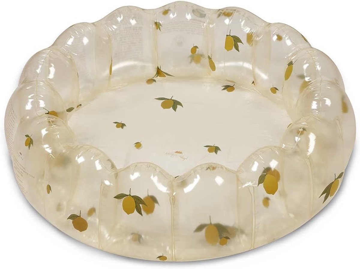 SnelShoppen - Opblaasbare Transparante Zwembad Klein - Kindvriendelijk Opblaasbad - Mon Grand Lemon - Perfect voor Tuin, Feesten, Camping en Zomerplez