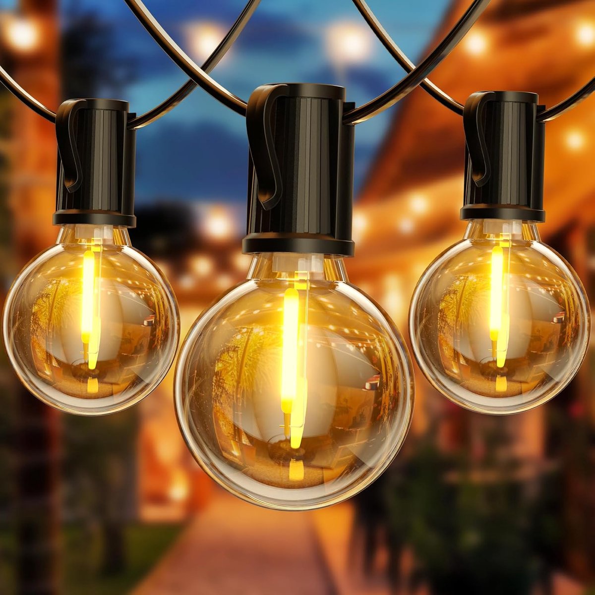 SnelShoppen - Fairy Lights Buiten 8.8m met 12+1 LED's, Warm Wit 2700K, Waterdichte Tuinverlichting voor Feesten, Trouwen, Tuin, Terras, Partijen
