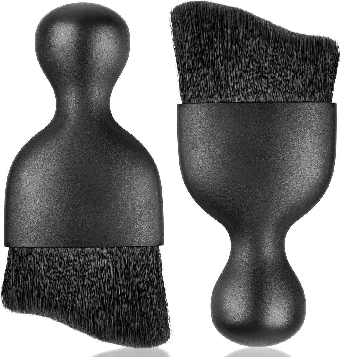 SnelShoppen - Auto Interieur Stofborstel 2Pcs - Zachte Reinigingsborstels voor Auto - Dashboard, Scherm, Airconditioning - Diepe Reiniging met Hoge Di
