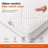 Topdekmatras 160x210 - Topper Nasa Traagschuim - Ademend Tencel Hoes - Ergonomisch & Drukverlagend Topdekmatras - Nasa Memory Foam - Ca 12cm Dik - Bestrest Bedden®
