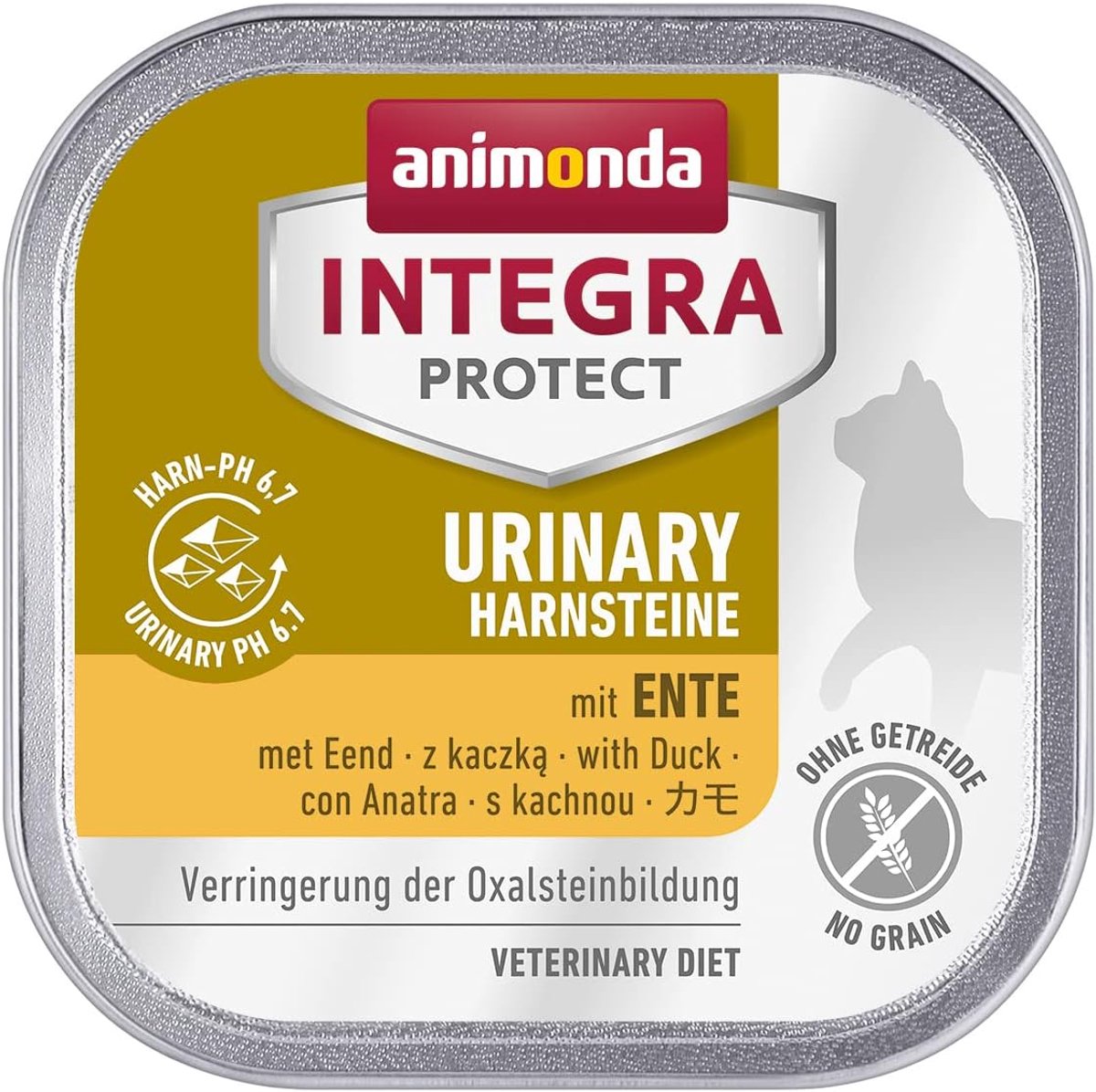 SnelShoppen - Nat Kattenvoer Urineweg Stones Voorkomen 16 x 100 g - Eendenvlees - Gezond & Evenwichtig voor Volwassen Katten - Voorkomt Oxalaatstenen