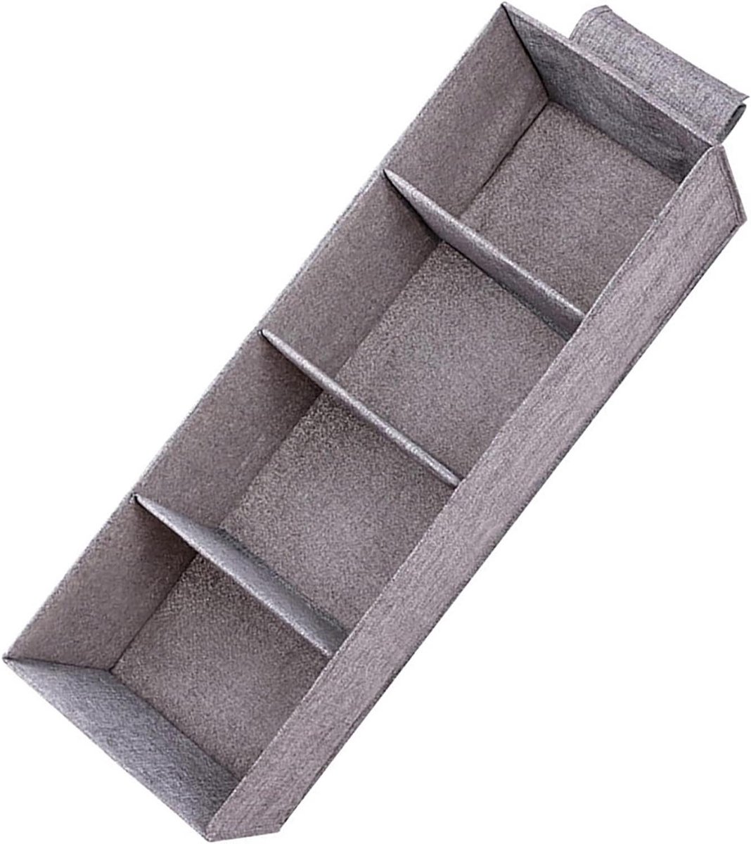 Hangende Opbergtas - Opbergrek Kast - Kleding Organiseren - Waterdicht Katoen Linnen - 27 x 27 x 80 cm - Grijs