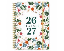 VHV - Agenda 2026-2027 - Week- en Maandoverzicht met 12 Maandtabs - Harde Kaft, Spiraalbinding en 2 Bladwijzers