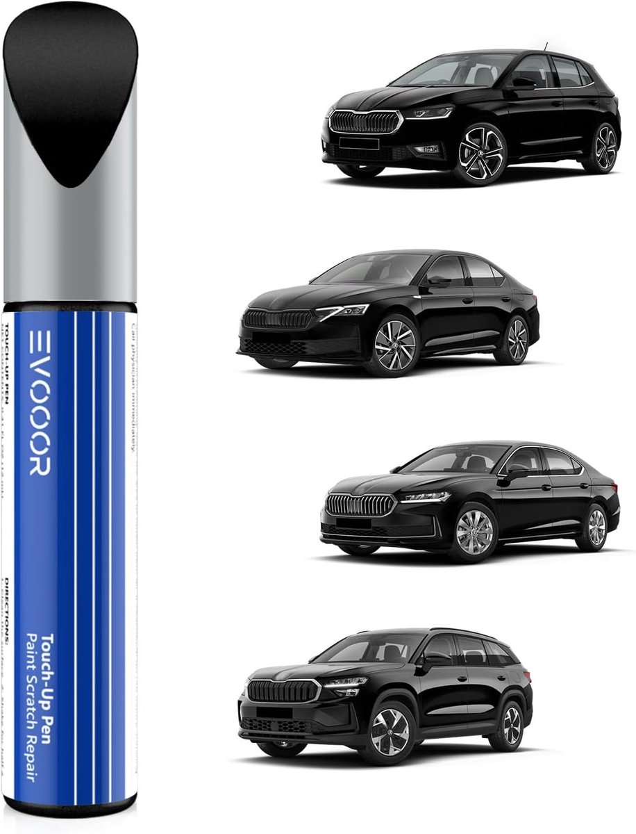 SnelShoppen - Black Magic Pearl Effect Car Paint Pen voor Krassen en Dents, Snelle Reparatie Oplossing voor Skoda, Krashersteller in Zwart Pearleffect