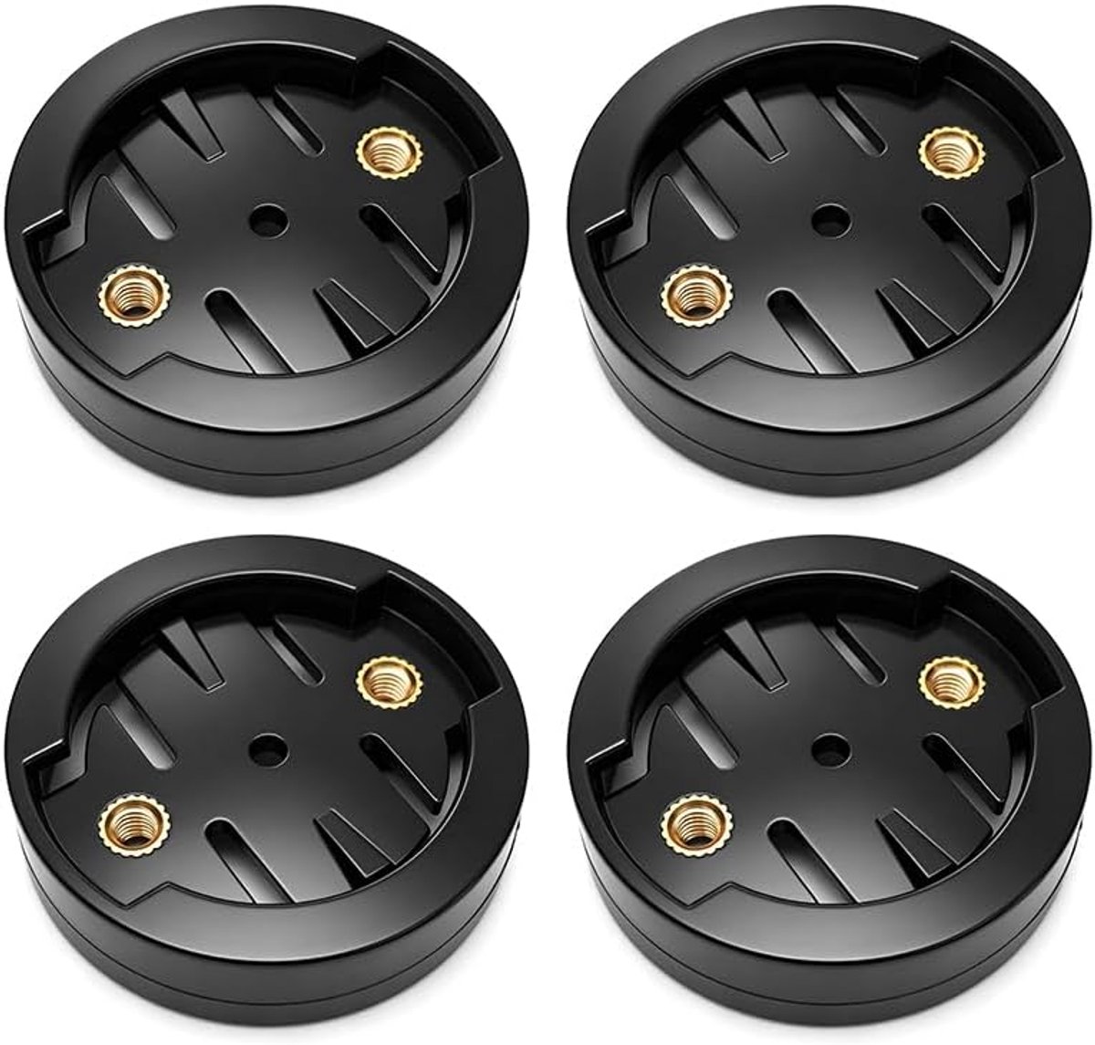 SnelShoppen - 4 Stuks GPS-Houder voor Fiets, Vervangende Houders Compatibel met Navigatie, Fietsen, Buitenactiviteiten, Duurzaam Materiaal, Zwart