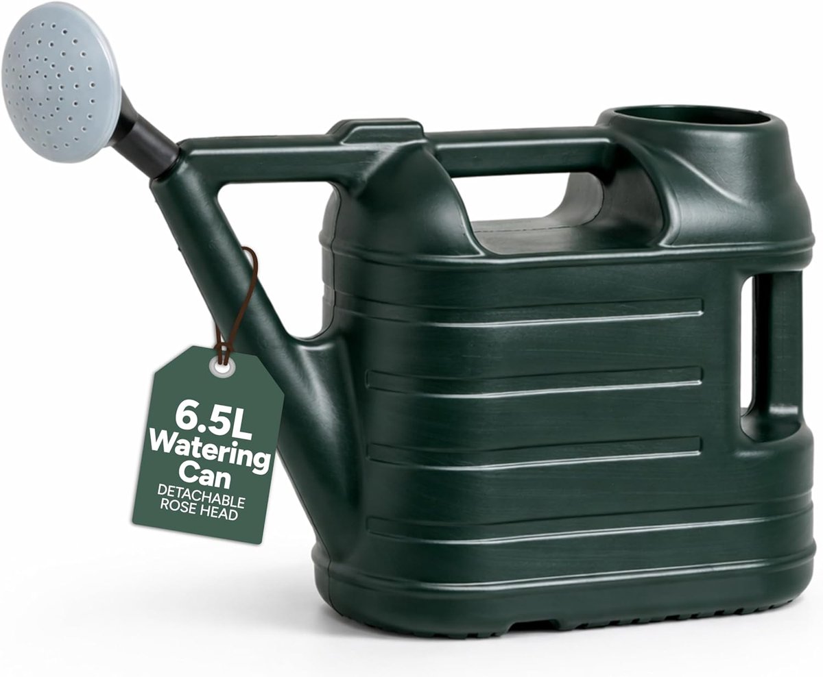 SnelShoppen - Wateringscan Buiten 6.5L - Lichtgewicht Tuingereedschap voor Planten Water geven - Groene Gieter voor Tuin, Balkon en Camping