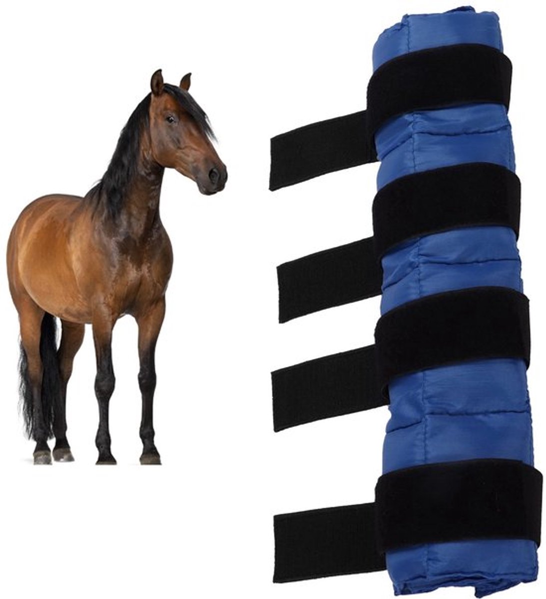 Ice Pack Koelomslag voor paard, paard Ice Pack Ijslaars voor paarden Ijslaarsomslag voor paard Volledig been ijslaars Cold Pack voor paarden(koningsblauw)