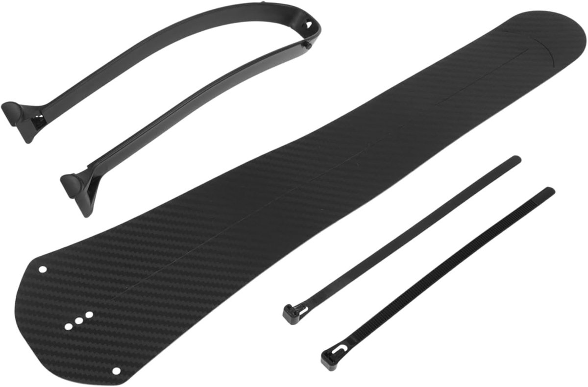 Duurzame Achter Mudguard voor Mountainbike en Racefiets van 17.7 inch | Set van 1 Zwart Fietsbeschermer