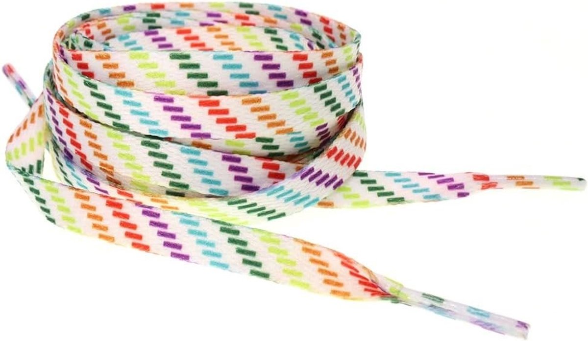 Kleurrijke Regenboog Veters voor Sneakers, Duurzame Vervangende Veters voor Sport- en Outdoorschoenen, Ideaal voor Hardlopen en Casual Gebruik