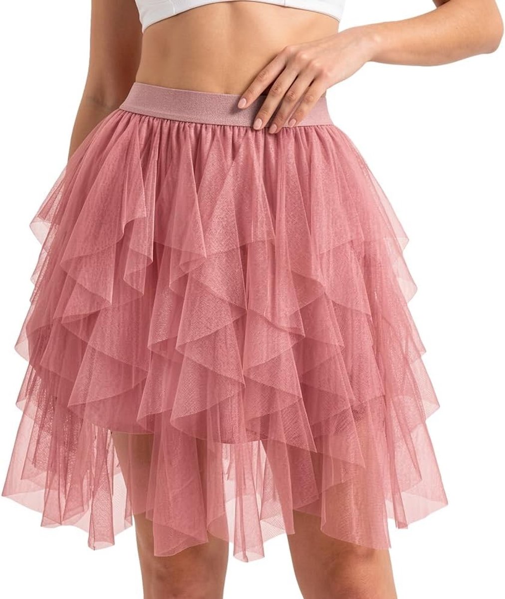 Elegante Tulle Rok voor Dames, Perfect voor Feestjes, Carnaval en Speciale Gelegenheden, Comfortabele Elastische Stof