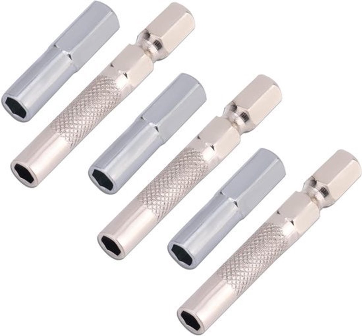 6-delige Bit Adapter Set 1/4" naar 4mm - Magnetische Schroevendraaier Adapter voor Microbits