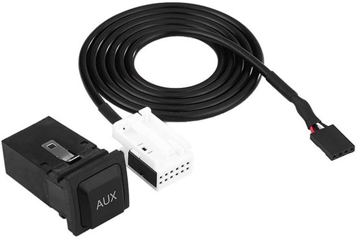 AUX 5, USB-kabel voor autoschakelaar en AUX-kabel montagestekker montagestekker of USB-kabel compatibel met RCD510 RCD310 / / R MK5 MK6 5KD035724