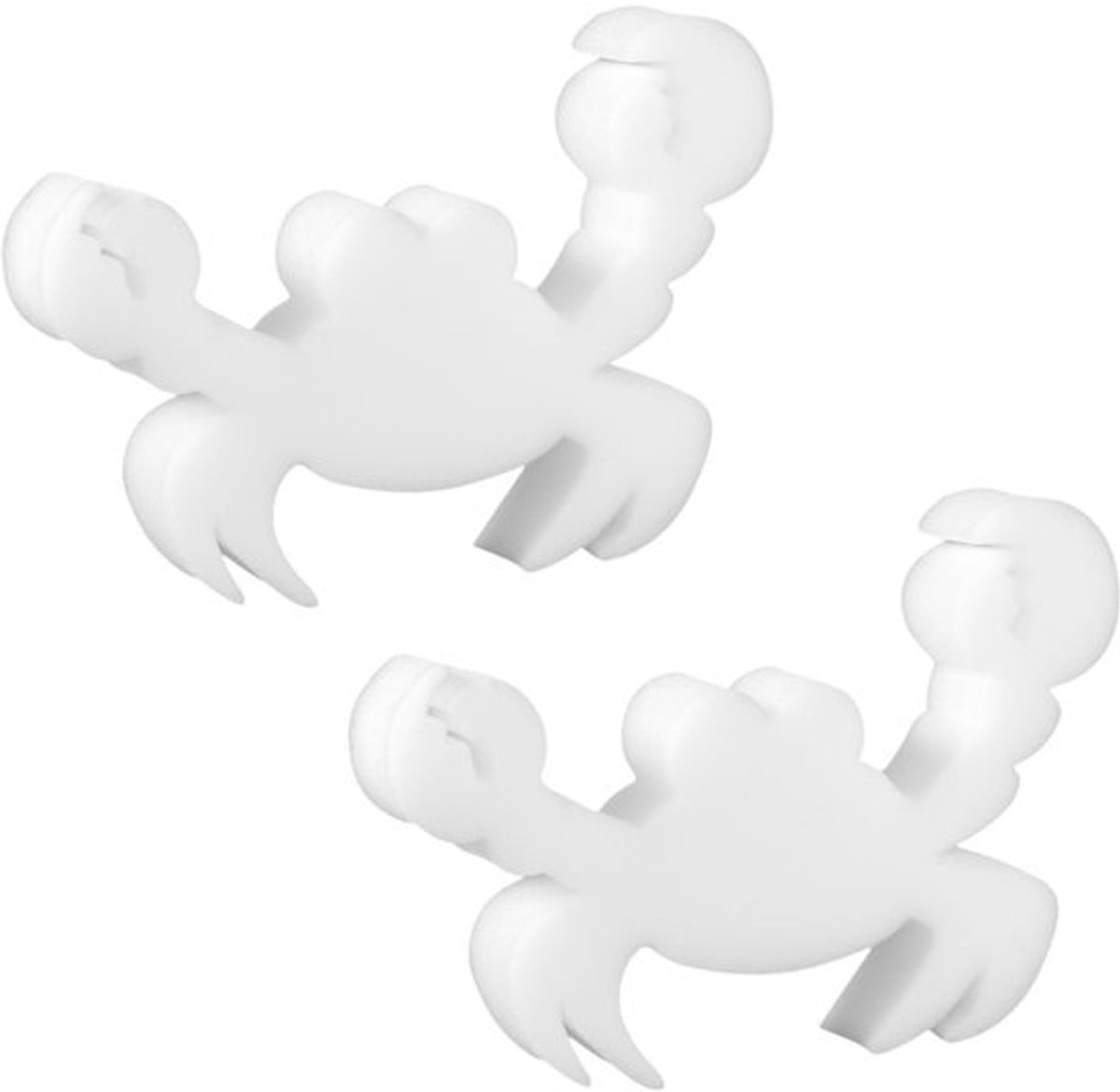 2-delige olie-absorberende spons voor zwembaden, krabvormige spons voor het absorberen van vuil in bubbelbaden, zeer elastische olie-absorberende spons, reinigingsaccessoires voor opblaasbare bubbelbaden (wit)