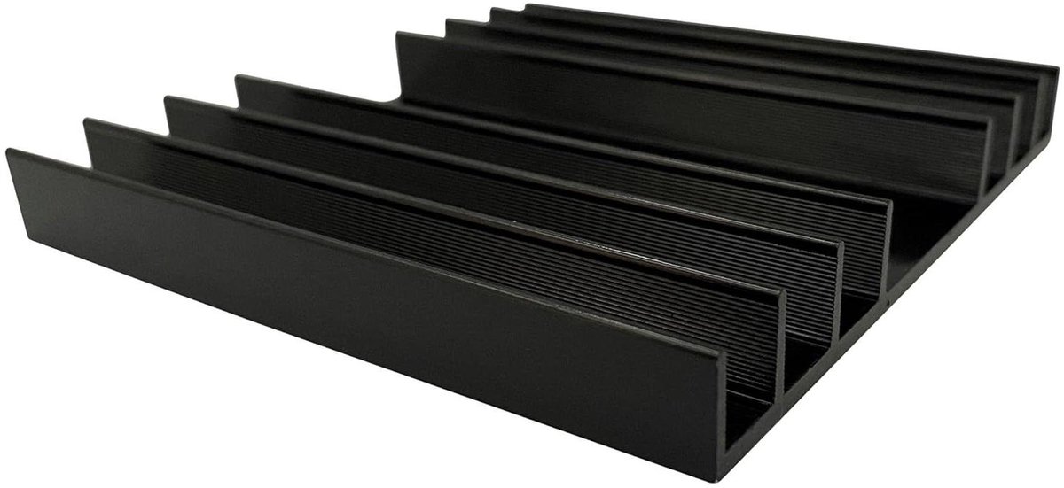 Koellichaam - Koelplaat Heatsink - Component Koelen - Aluminiumlegering - 3.2 C/W - Zilver
