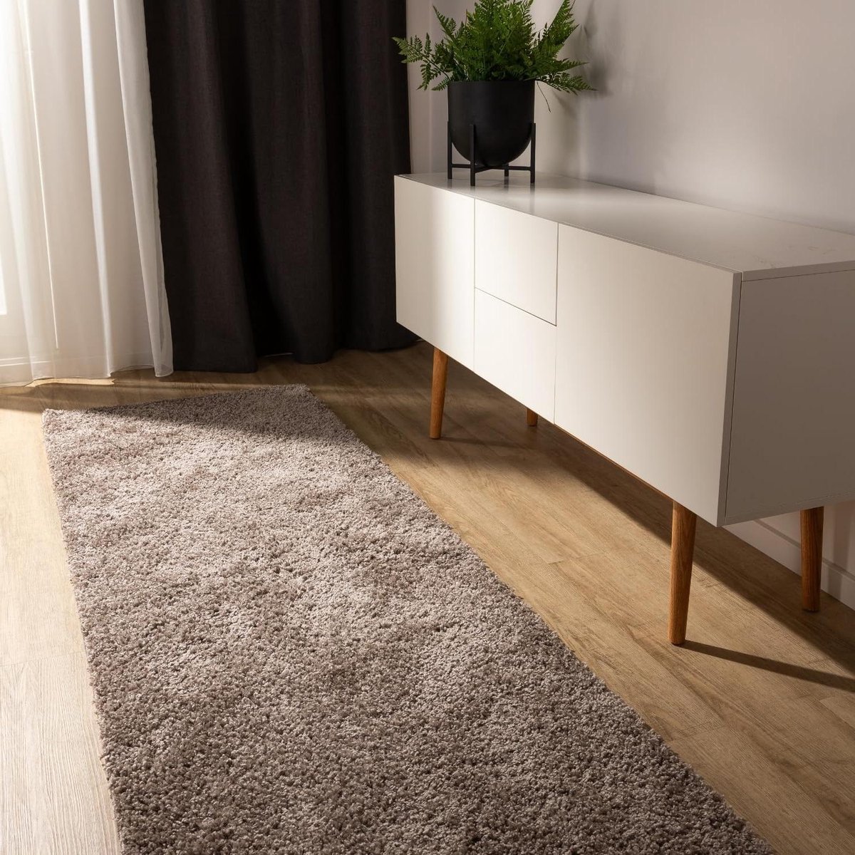 Laagpolig Vloerkleed - Zacht Tapijt - Woonkamer Decoratie - Wasbaar & Vloerverwarming Gesc