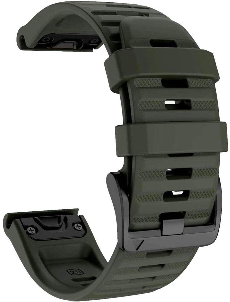 Garmin Fenix armband siliconen Legergroen