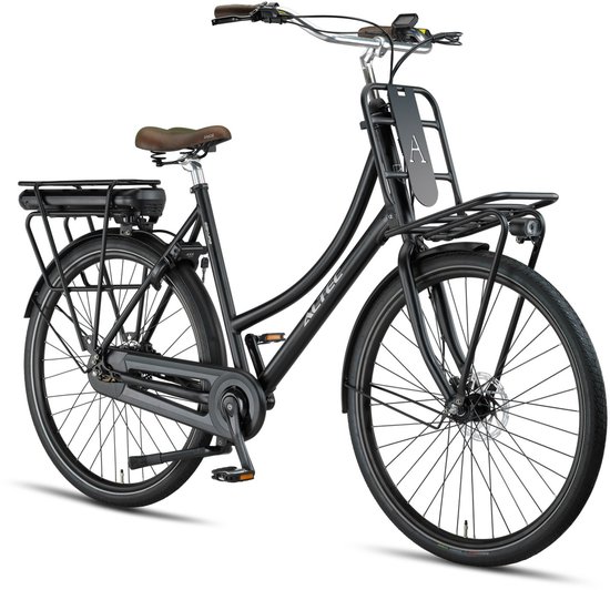 Altec Sakura - Elektrische Transportfiets - Damesfiets - 28 inch - 50 cm - Hydraulische Schijfremmen - Achterwielmotor - Mat Zwart van Altec — afbeelding 2