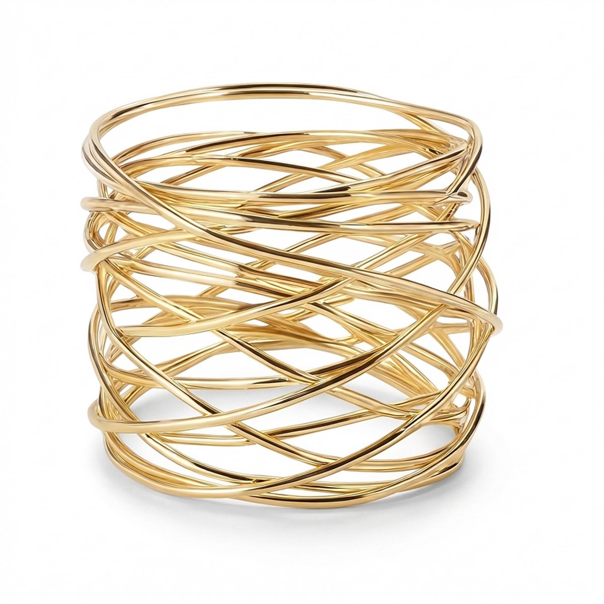 Servetring - Servetring Set Van 4 - Servetring Goud - Tafeldecoratie - Tafeldecoratie Goud