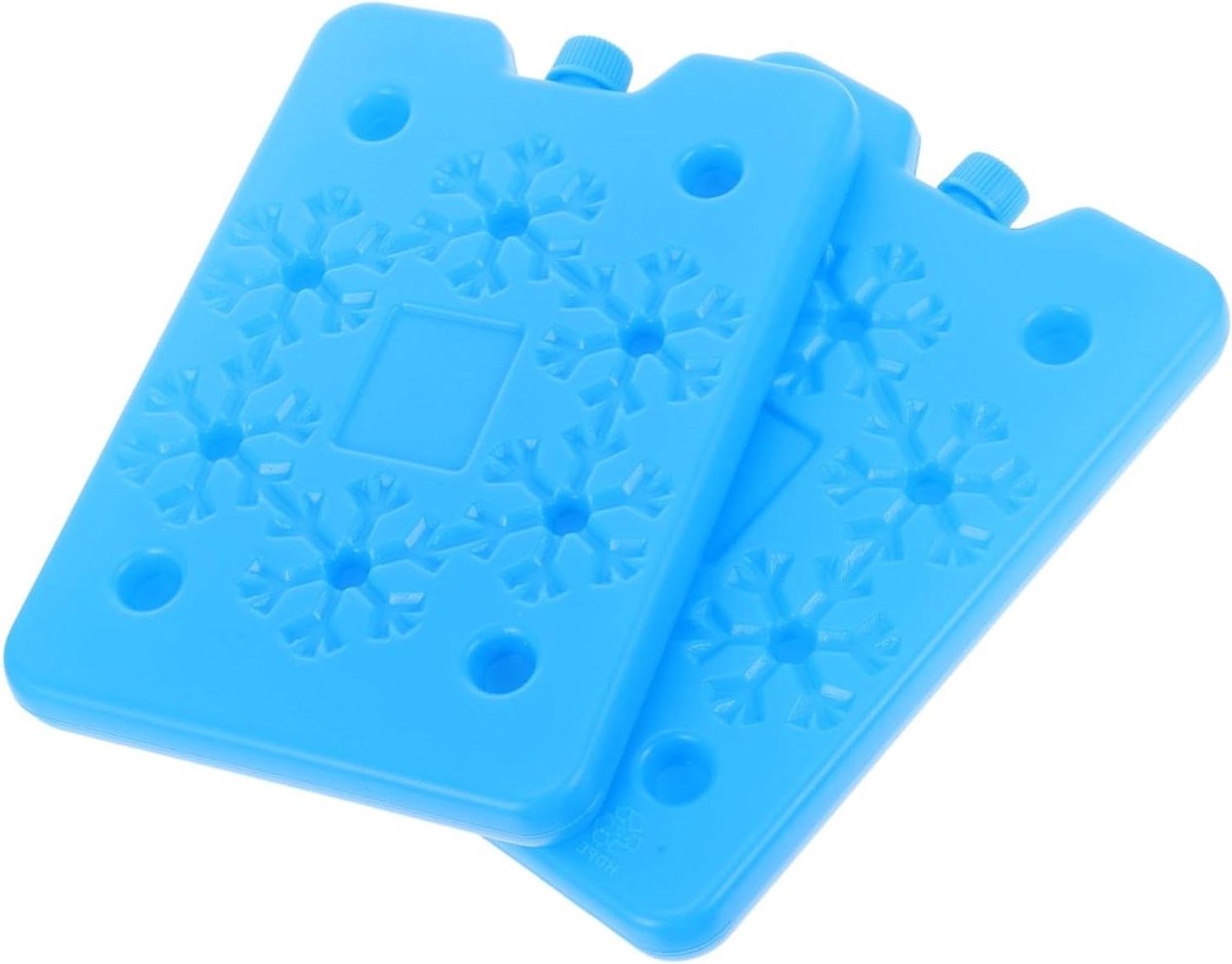 Koelelementen 2 Stuks - Herbruikbare koelelementen - Koelboxen vullen - Snel vriesvermogen - 200 ml - Blauw