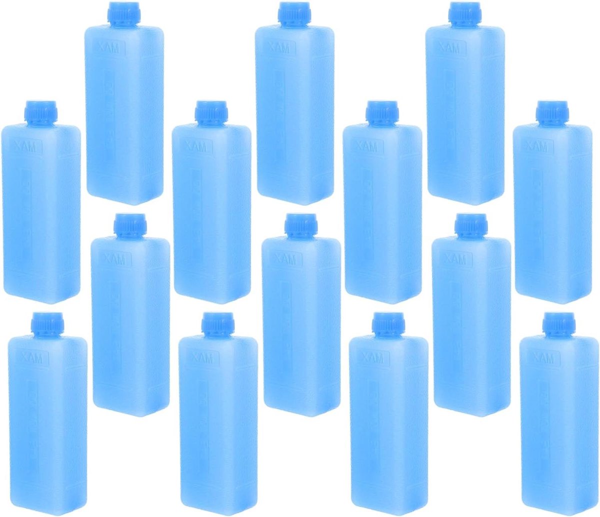 Ijsblokken Set - Koelelementen Herbruikbaar - Dranken Koel Houden - Langdurige Koude - 15 Stuks - Hemelsblauw