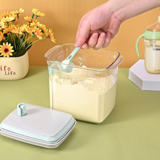 Melkpoeder bewaarbus - 1700ml - Anti-UV versie - inclusief maatschep - Melkpoeder doseerdoos - Babyvoeding opslag - BPA-vrij - Babyvoeding opslag - Melkpoeder dispenser — afbeelding 4
