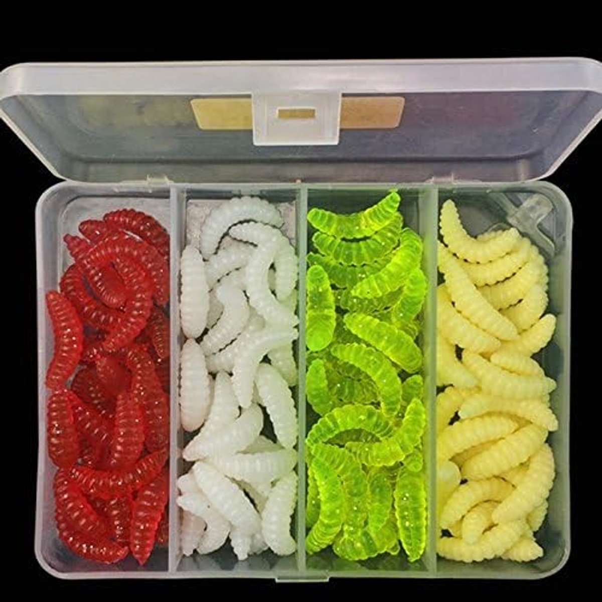 Zachte Plastic Wormen Vissnoeren voor Snoek, Forel en Zander - 100 Stuks Visaccessoires