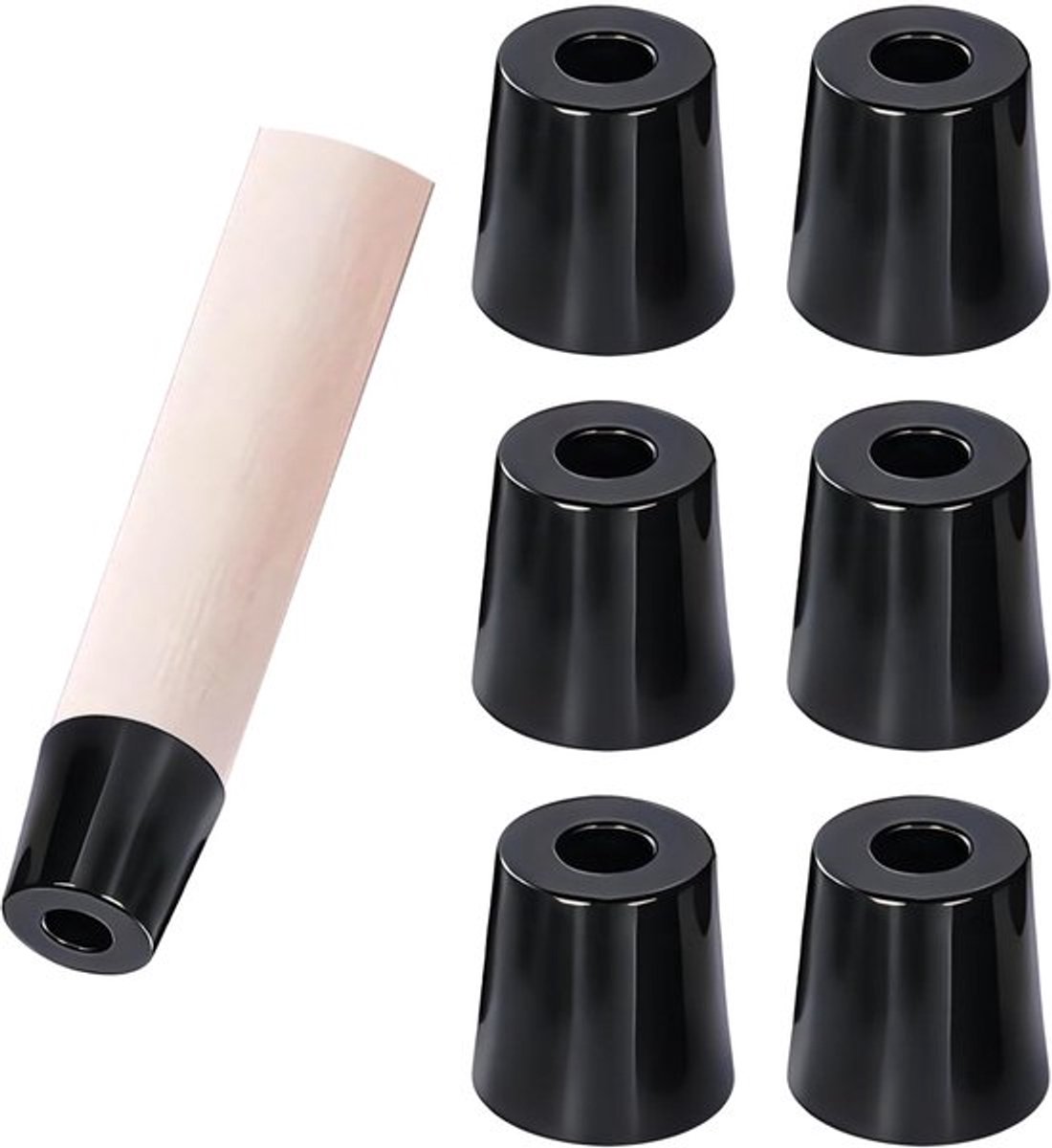 20PCS Bumper Pads Rubber Feet, Vloerbeschermer Kastpoot Pads, Rubber Voeten, Ronde Bumper, Rubber Snijplank Voeten, D16x12xH12mm