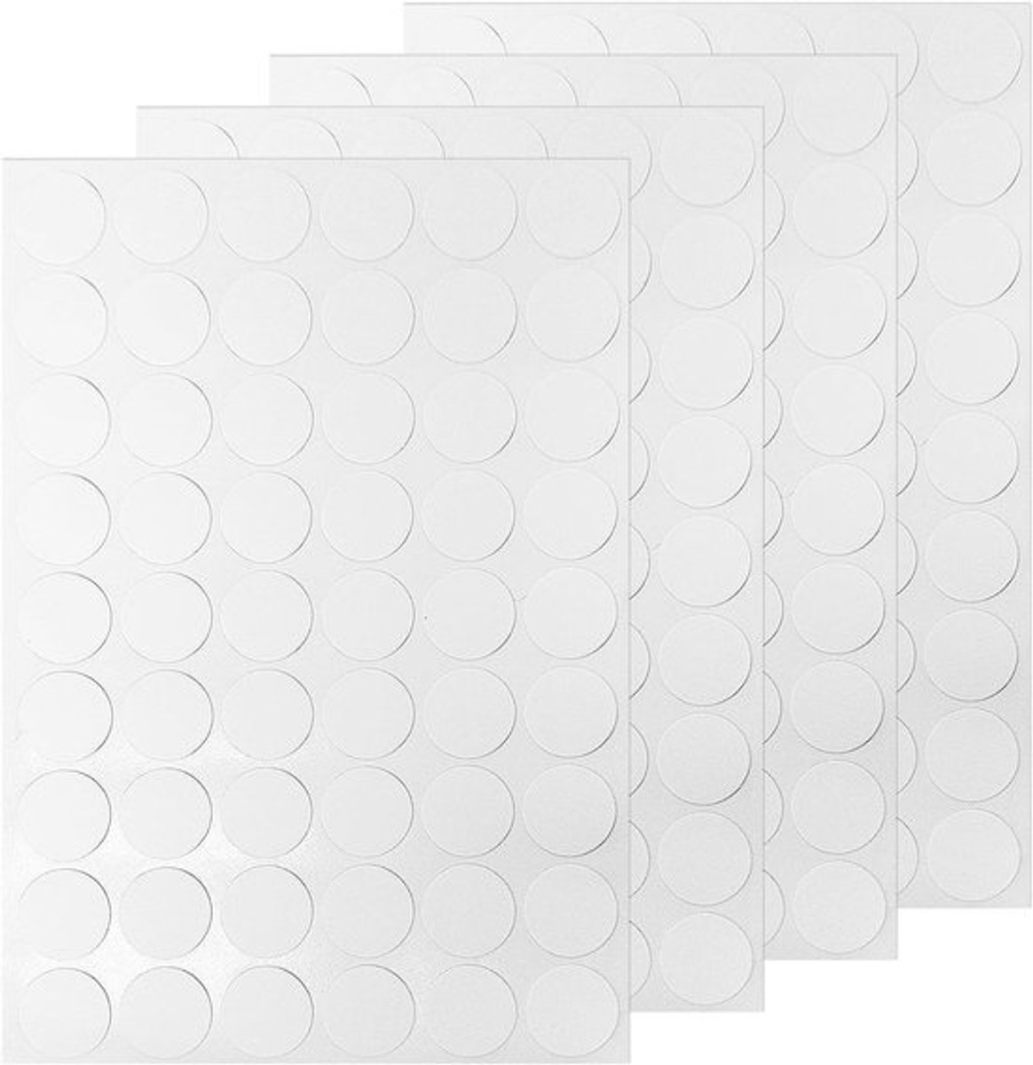 216 stuks ronde schroefafdekkingsstickers - zelfklevend en waterdicht (wit)