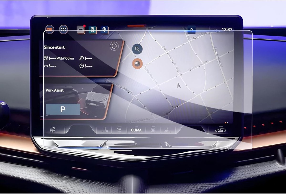 Compatibele Beschermfolie voor 15 Inch Navigatiescherm van Cupra Tavascan 2025-2026, Schokbestendig en Krasbestendig Tempered Glass Screen Protector
