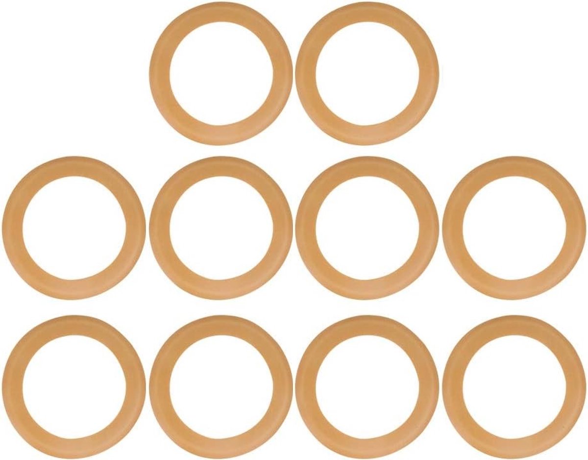 10 Stuks Rubber Pistonringen voor Cilinders - Isolatie Ringen voor Stille Luchtcompressor en Pompen