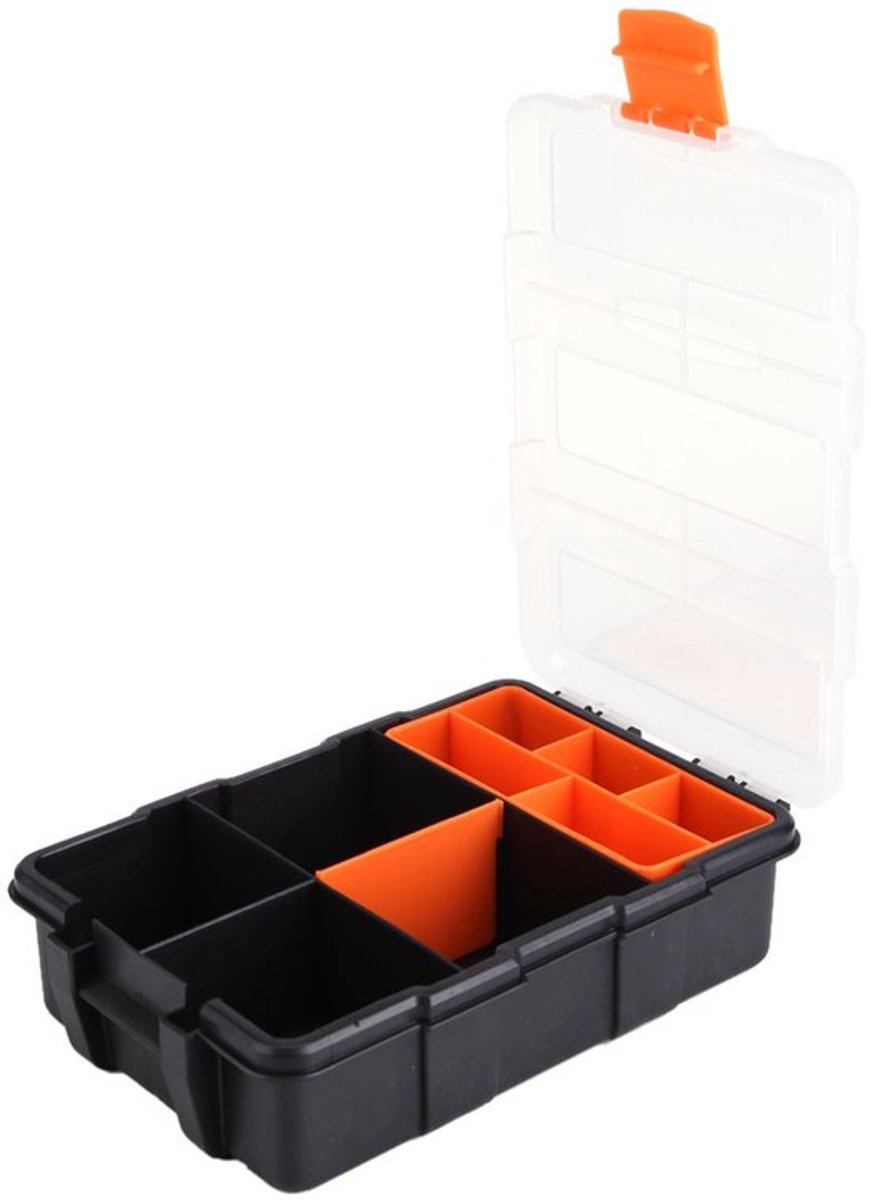 Plastic Heavy-duty Gereedschapsopslagdoos Twee Lagen Componenten Opslagdoos Organizer Kleine Onderdelen Gereedschapsdoos