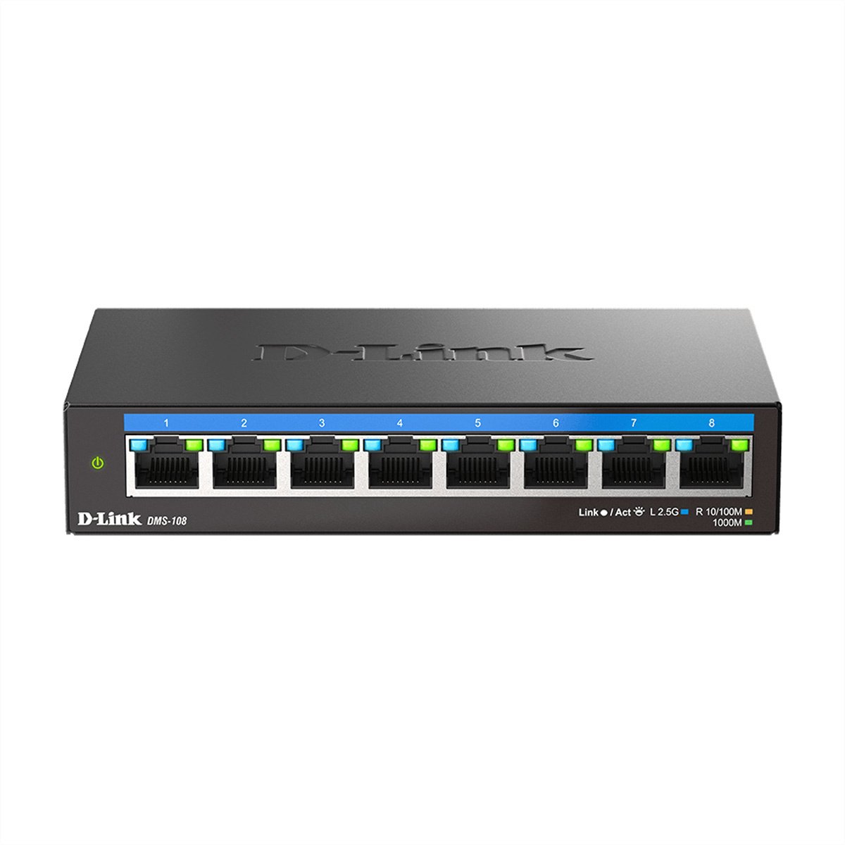 D-Link DMS-108/E 8-Port Switch Multi-Gigabit Unmanaged 8x 2.5Gbit/s Ethernet
