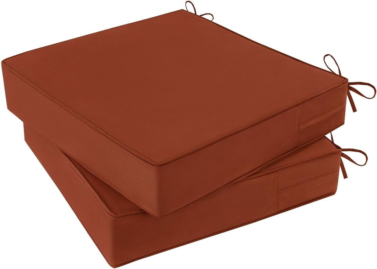 Tuinstoelkussens Set - Terraskussens Buiten - Comfortabel Zitten - Waterdichte Stof - 4 Inch Dik - Kruid