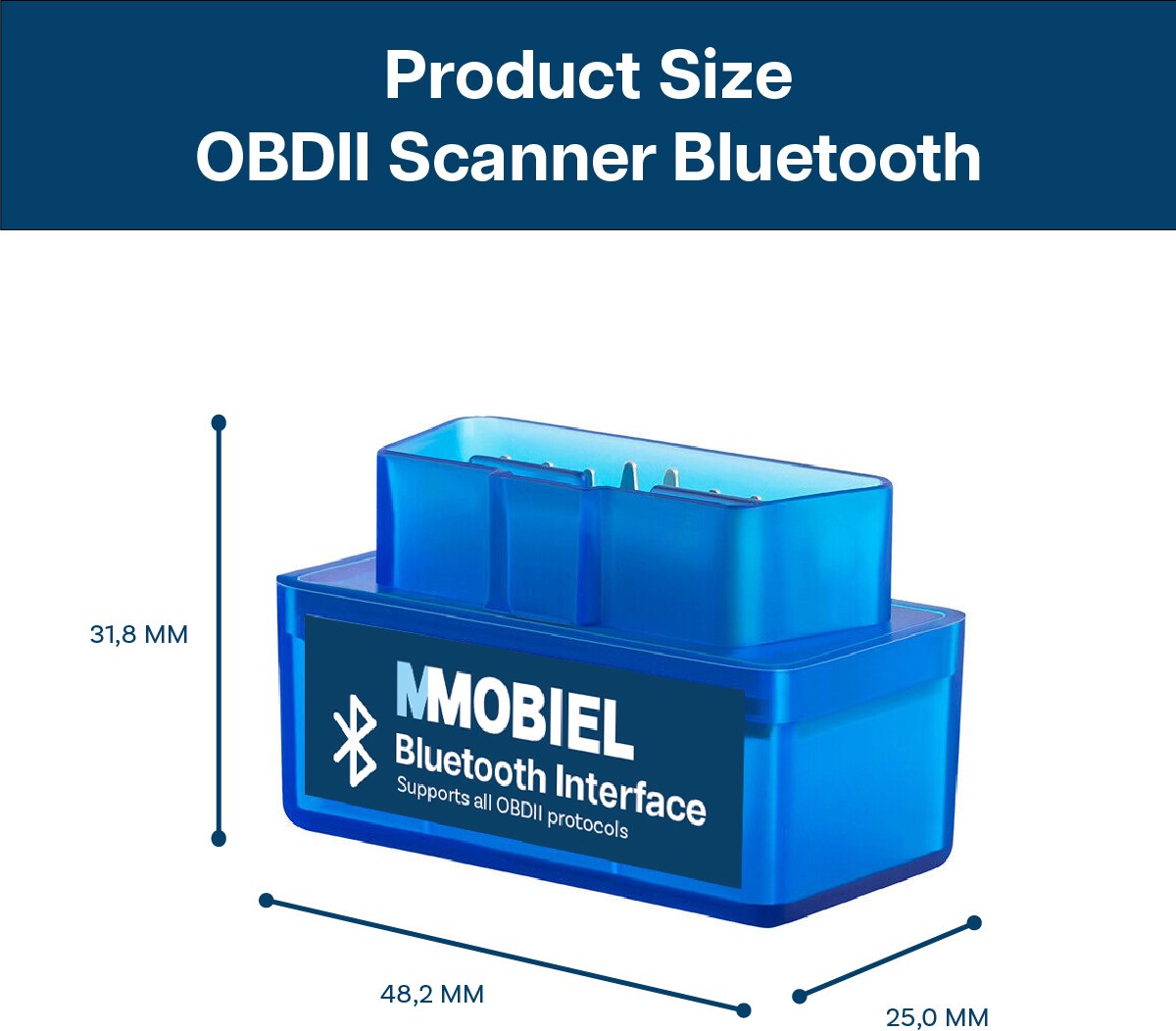 MMOBIEL NMOBIEL Mini OBD2 Auto Scanner - Bluetooth thumbnail 6