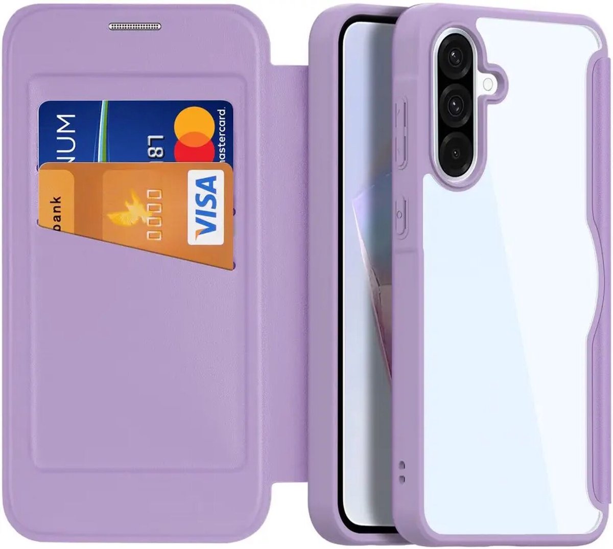 Dux Ducis Skin X Hoesje Geschikt voor Samsung Galaxy A36 / A56 | Book Case | Standaard | Roze