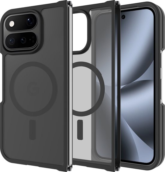Just in case Google Pixel 11 Pro Fold Back Cover met Magneet Zwart