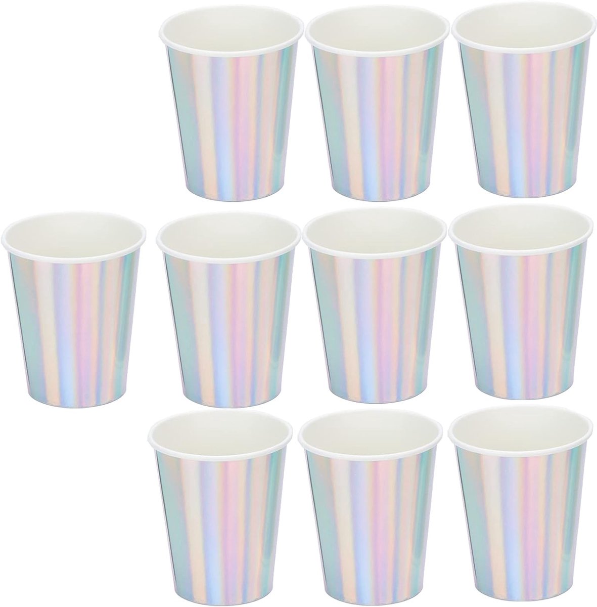 Wegwerp Papieren Bekers - 20 Stuks Composteerbare Waterpapierbekers voor Warme Dranken, Duurzaam en Ideaal voor Feesten, Festivals en Verjaardagen
