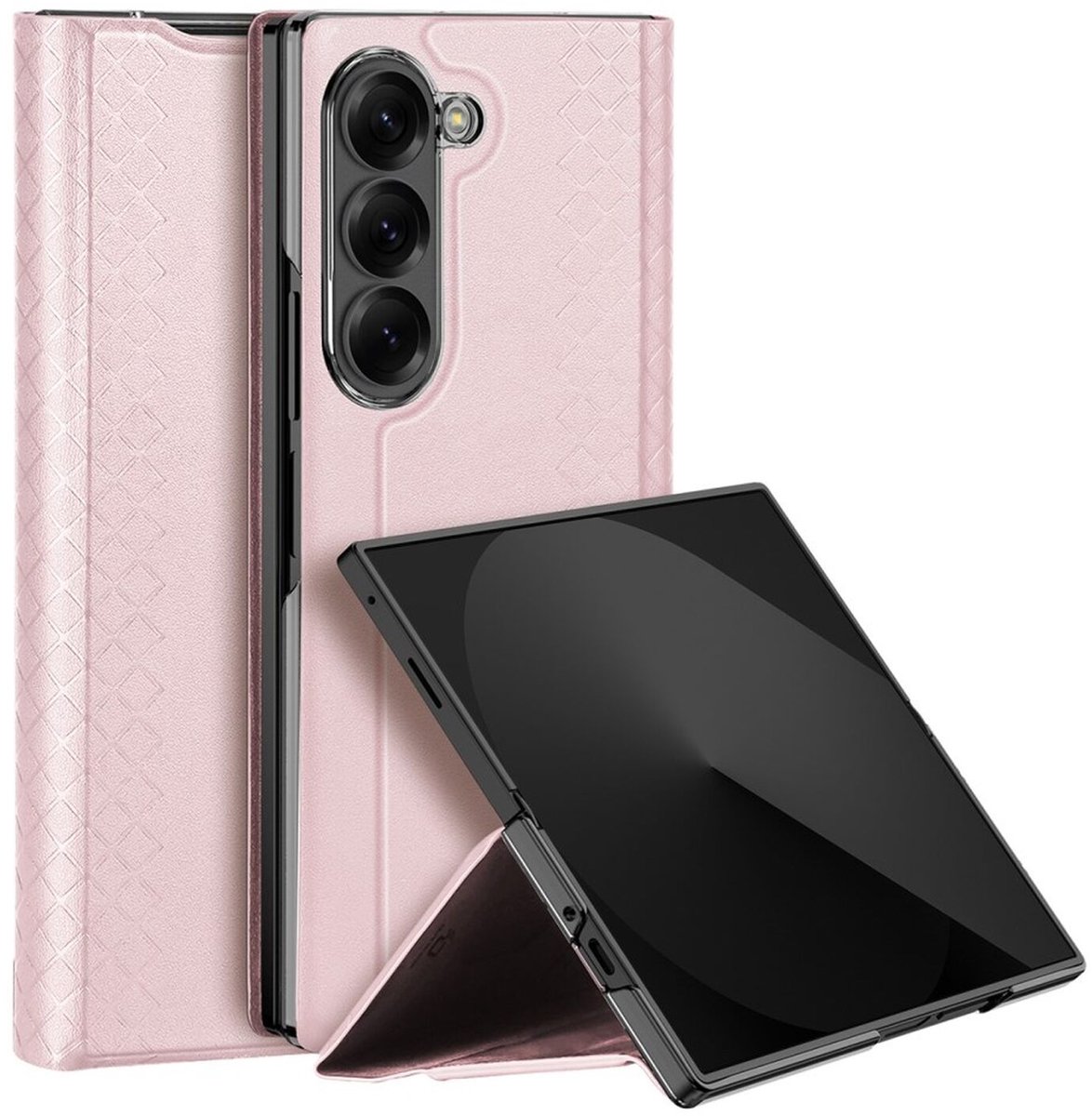Dux Ducis Bril Hoesje Geschikt voor Samsung Galaxy Z Fold 7 - Back Cover Roze